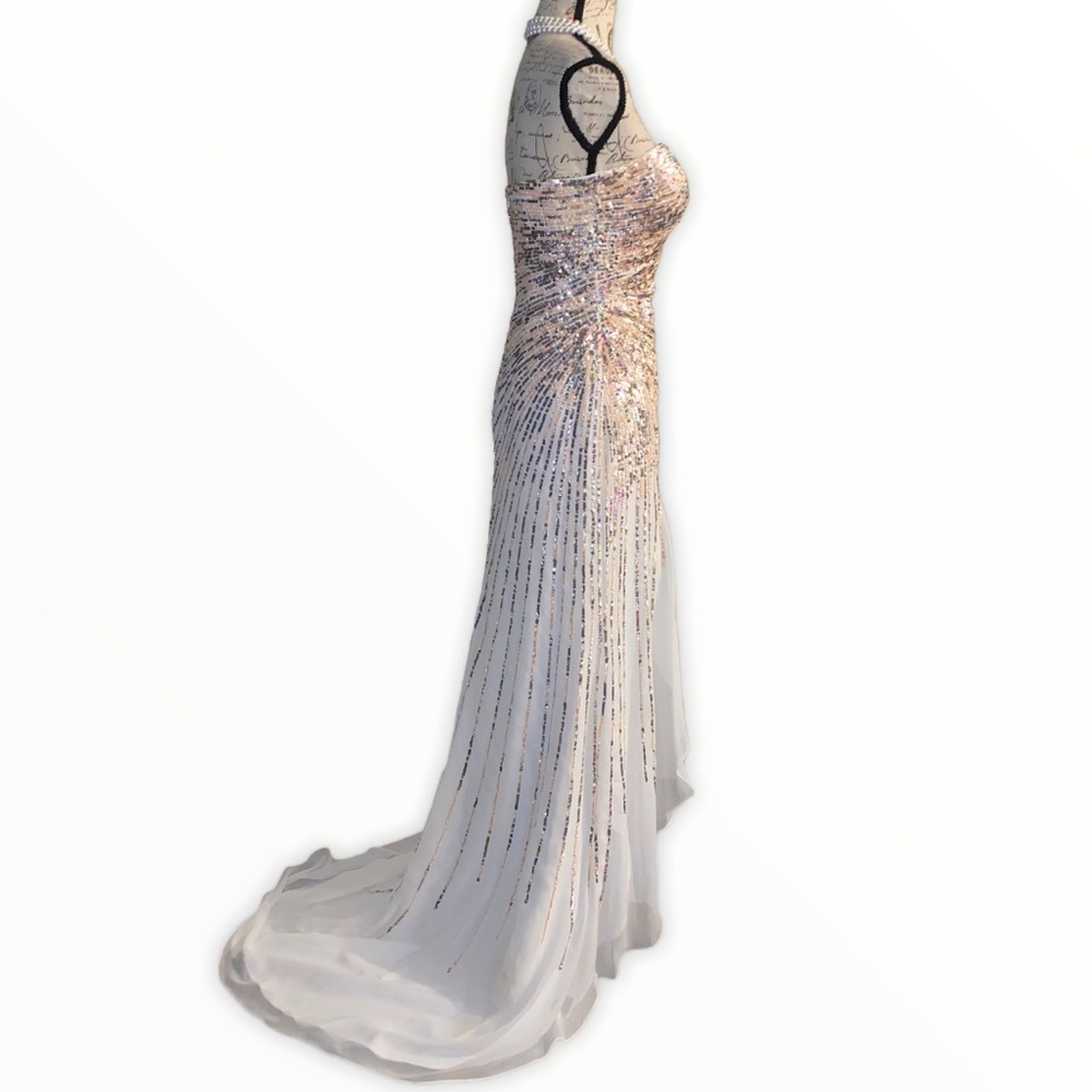 Barbie stunning dress high rise leg slit - Picture 6 of 17